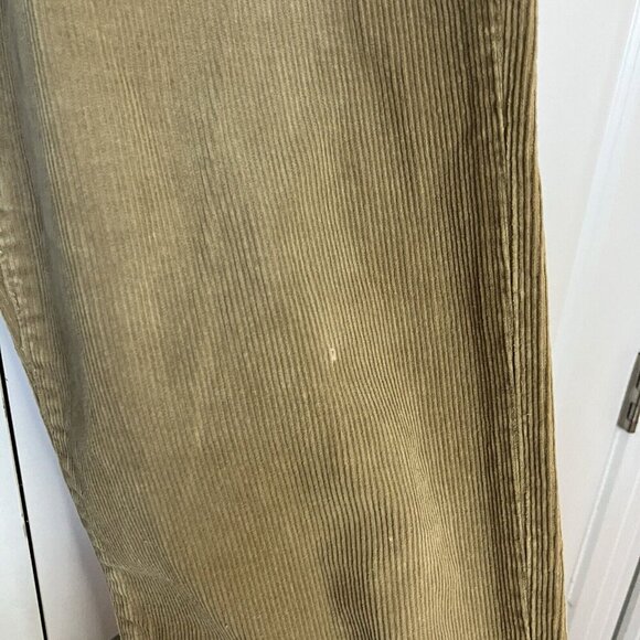 Y2K Tommy Hilfiger Corduroy Pants Womens 6 Brown Patch Logo - Picture 3 of 6
